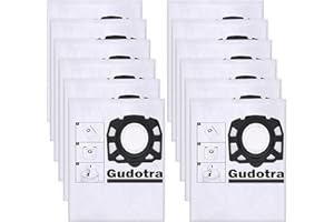 Gudotra - Bolsa de aspiradora para Karcher WD3 WD2 Plus KFI 357 WD3S SE4001 SE4002 KWD1 KWD2 KWD3 2.863-314.0 (12 unidades)