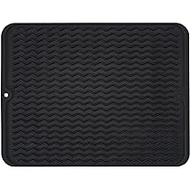 Silikon Abtropfmatte Mit Ablauf - Rutschfest & Hitzebeständig Bis 230°C