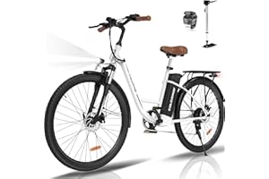 ‎COLORWAY COLORWAY 28"*2,0" E-Bikes, mit bürstenlosem 250W Motor. Elektrofahrräder mit eingebautem 36V 15Ah Akku, 7 Gängen, LCD-Display, Stoßdämpfergabel.