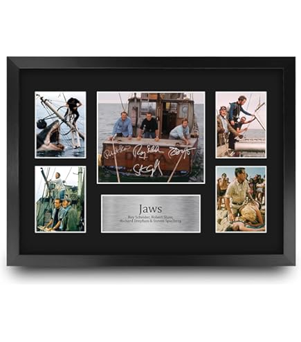 Jurassic Park Signiertes Display A2 Gerahmt - Film Memorabilien Für Echte Fans