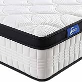 slily 12 Inch King Size Mattresses 5ft for Back Pain Relief, Hybrid Pocket Sprung Memory Foam Mattress with Cool & Supportive
