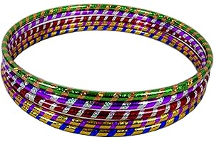 HANSON AND LANGFORD Hula Hoops – Premium Quality Stripy Multicolor Weighted Hoop for Adults and Kids to Exercise, Sporting Good, Dance & Fitness - Rainbow Color (Pack Of 3, Medium)
