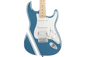 DesignDivil personnalisées pour Guitare ou Basse Rayures de Course Autocollant Lot Compatible avec Toutes Les Guitares. Blanc