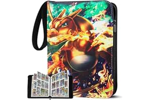 IUSPUYT Raccoglitore Carte 900,Raccoglitore Carte Magic,Album Carte 18 Tasche 50 Pagine,PU Trasparente Impermeabile,per Collezione di Giochi di Trading Card,Regali compleanno per Bambini