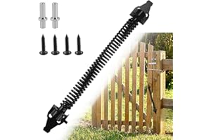 ORTVIAI Automatic Door Closer Pull Spring, Door Closer Garden Gate with 4 Screws, 36 cm Door Closer Inner Door, Door Closer Outdoor for Garden Door, Interior Doors and Exterior Doors, Wooden and Fence Door
