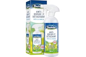 Bactador Enzyme Cleaner Spray 750ml - Destructeur odeur urine chat & détachant microbiologique – Anti odeur - Desodorisant litiaire chat - Nettoyant enzymatique - Neutraliseur d'odeur
