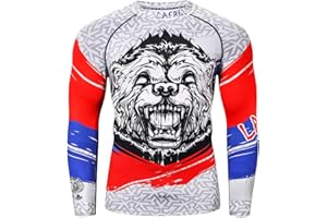 LAFROI Chemise de Compression à Manches Longues UPF 50+ pour Homme-CLY08C