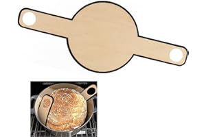 JUNBYUHU Tapis de Cuisson En Silicone Pour Four Hollandais,Tapis à Pain Réutilisable, Antidérapant Lavable Anti-Adhésif Long Manche Outil De Cuisson Rond Pour Remplacer Le Papier Sulfurisé (Marron)