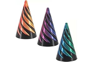 AESZITTEW 3 PCS Impossible Cone, Anxiety Stress Relief Toy Fun Toys 3D Printed Spiral Cone Toy, Whirling Wonder Toy for Home Office Desk (#2)