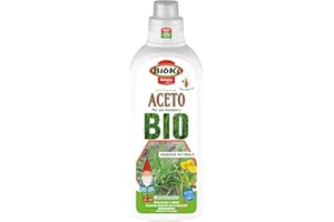ANTIKA OFFICINA BOTANIKA Bioki® Aceto CONCENTRATO, prodotto Naturale nei Confronti di Erbe Indesiderate, Per Pulire Vialetti e Aree Incolte, Pronto all'Uso, 100% Naturale, 1 LITRO