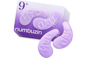numbuzin No.9 Eye Patches | NAD+ Collagen Under Eye Patches | Dark Circles, Cooling, Puffy Eyes, Eyebags, Wrinkles | Peptides, Caffeine, Niacinamide | Self Care, Gift | 5 Pairs, 10 Patches