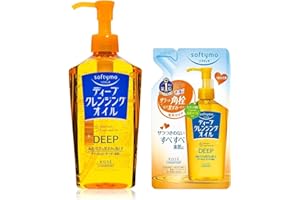 Aburiya Kose Softymo Deep Cleansing Aceite Limpiador Profundo, 230ml & Recarga 200ml, Made in Japan
