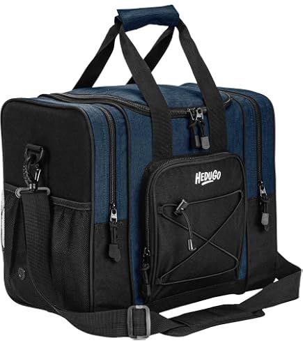 Mygoodprice Boccia-Tasche Blau – Für 3 Kugeln + Schweinchen, Mit Reißverschluss & Handtuchfach
