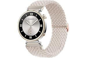 TUCOMO Nylonowy pleciony pasek kompatybilny z Huawei Watch GT 4 41 mm, rozciągliwy, elastyczny pasek do zegarka Huawei Watch GT 4 41 mm, dla mężczyzn i kobiet