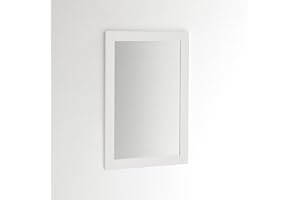 ARHome Specchiera Parete, Smart, 70 x 50, Bianco, Specchio Parete Muro, Made in Italy