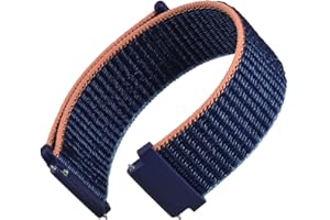 WOCCI Regolabile Sport Cinturino Orologio in Nylon con Chiusura a Strappo per Uomo e Donna, Sgancio Rapido, Larghezza Cinturino 18mm 20mm 22mm