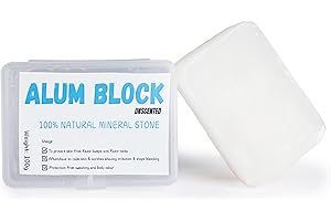 ELITE BEAUTY TOOLS & PRODUCTS Alum Block Alum Stone Fitkari Natural Aftershave Soothing Solution for Shaving Razor Nicks, Bumps & Skin Irritation- Unscented Deodorant and Antiperspirant for Lasting Protection from Body Odour 100gm