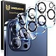 UniqueMe 3 Pack for iPhone 15 Pro/iPhone 15 Pro Max Camera Lens Protector, Ultra HD Tempered Glass Camera Len Protection Cover [Case Friendly] [Scratch-Resistant] [Night Shooting Mode]