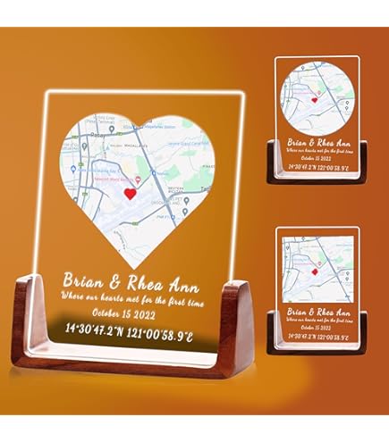 Plaque En Acrylique Personnalisée Couple - Ensemble - Cadeau Plus