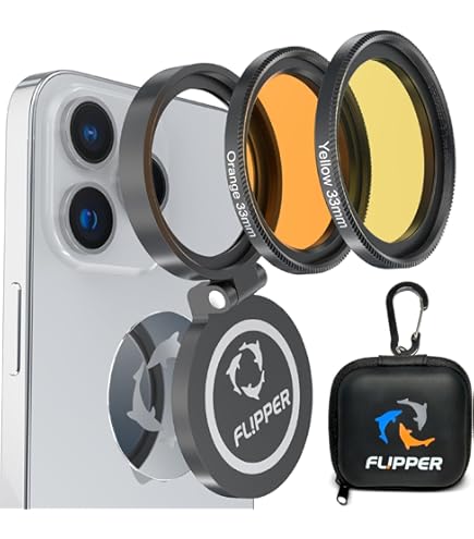 Kit Lenti Per Fotografia Subacquea - Filtri Giallo, Arancione E Macro Per Cellulare - Foto 5