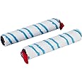 Set di ricambio di base per Vileda JetClean, 2 Rulli in microfibra, Vileda Accessori Ricambio Jet Clean, Microfibra, Bianco, 