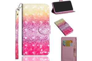N/A Hülle für Nokia 2.3 Handyhülle Buntes 3D PU Leder Hülle Handy Tasche Flip Wallet Case Cover mit Ständer Kartenfach und Magnet Schutzhülle für Nokia 2.3 (Farbverlauf Bunt)