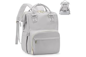 BOXSAM Sac à Dos Ordinateur Portable 14 Pouces, Sac à Dos de Voyage Grande Vert Homme Femme Antivol Imperméable avec USB Charging Port pour Loisir, Scolaire