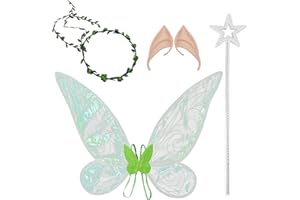 Heryamess Alas de Hadas para Adultos,Alas de Hada Disfraz,Alas de Hada Mujer,Alas de Hada Adulto,Alas de Hadas para Niñas,para Halloween,Cumpleaños,Fiestas Temáticas de Navidad