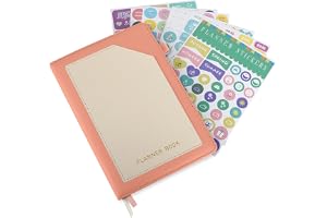 Baytion Weekly Planner, Undated 2026 Planner Weekly & Monthly Planner A5 Planner for Time Management, Goal Tracking, Habit Tracking, To-do List for Students Professionals Includes 6 Stickers (Pink)