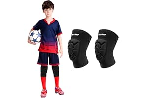 EULANT Miękkie ochraniacze na kolana dla dzieci, elastyczne, pogrubione, wyściełane ochraniacze na kolana, siatkówka, wysoka jakość, antypoślizgowe ochraniacze na kolana do piłki ręcznej, piłki nożnej, MTB,