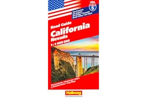 California, Nevada Strassenkarte 1:1 Mio., Road Guide Nr. 5: San Francisco, Los Angeles, San Diego, Yosemite, Death Valley, Las Vegas: Nevada. ... Las Vegas (Hallwag Strassenkarten, Band 5)