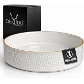 DEKUD&Ugrave; Ceramic Salad Bowl Large Fruit Bowl Ceramic Plates Tableware &ndash; Quality Stoneware &ndash; Handmade &ndash; 1 Piece of 25 cm &ndash; High