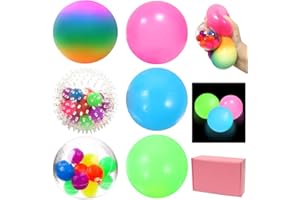 TOGETDREAM 6 Piezas Bolas Antiestres, Pelota Antiestres Pelota Antiestres Juguetes Sensoriales Juguete Pelota Descompresión Pelota Aliviar Estrés Juguetes Sensoriales para Niños y Adultos Aliviar la Ansiedad