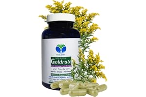 VITALLEBEN Echte GOLDRUTE Solidago Goldrutenkraut 180 Kapseln NIEREN - BLASE - HARNWEGE - NATUR pur [OHNE ZUSATZSTOFFE] 26935-180