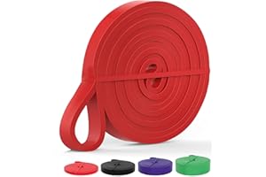 LEEPAT Pull Up Bands & Resistance Bands - Rubber Heavy Duty Loop Band for Men & Women Fitness - Muscle Strength Training - Assist Pull Ups & Gym Exercise