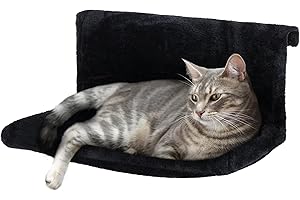 Petlicity Warm and Cosy Pet Cat and Dog Radiator Bed (Black)