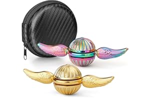 LNCOJOLM Fidget Spinners Metal Fingertip Gyro Sensory Toys Finger Hand Spinner Desk Gadget Spinning Top Focus Toy Birthday Gift Party Favor for Kids Adults (2PCS)