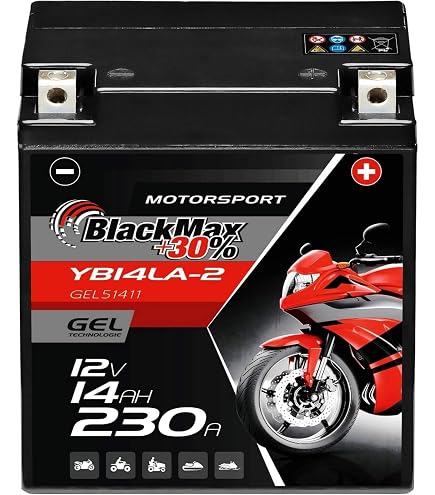 thumbnail image 2 of Yuasa YB14L-A2 12V 14AH 175 Battery – For Piaggio X9 500, Yamaha FJ1100/1200, FZ 750, Classic Motorcycles 2 of 6