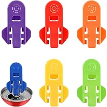 24 Stück Ringöffner Für Getränkedosen – 6 Farben, 8x6 Cm, Spülmaschinenfest