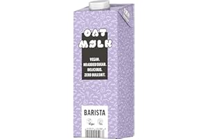 Oat Mølk Barista - 8er Pack (8 x 1 Liter) - Barista Hafer-Drink auf Pflanzenbasis ohne Zucker-Zusätze - Vegane Milch-Alternative zum Aufschäumen