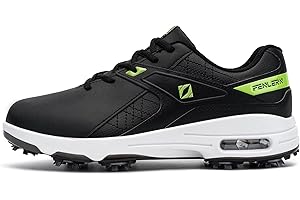Fenlern Uomo Scarpe da Golf Soft Spikes Leggero Outdoor Anti Skid Scarpe da Golf per Gli Uomini