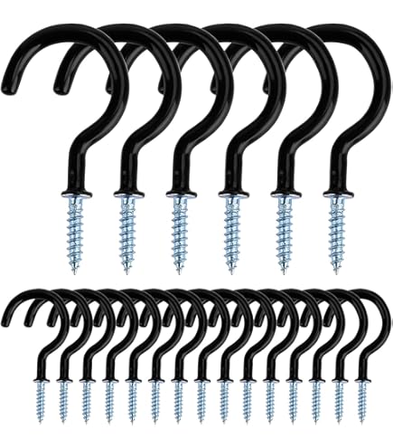 92 Pièces Crochets À Visser Multi-Taille Crochets À Tasse Crochets De