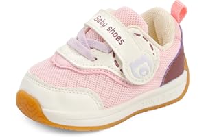 LACOFIA Scarpe Primi Passi Bambino Scarpine Neonato Sneakers Bimbo con Suola Gomma Antiscivolo