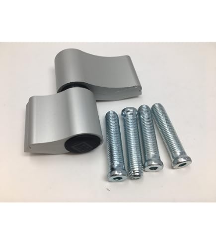 Lot De 2 Manchons De Charnière Aluminium Nickelé - Pour Porte Intérieure - Neufs