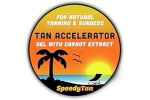 SPEEDYTAN Premium Tan Accelerator Gel - For Sunbed Use & Natural Tanning - All Natural Tanning Accelerator With Carrot Tanning Oil - UK Based Brand (Gel, 40ml)