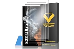 HOMEMO 3 Stück Für Samsung Galaxy S22 Ultra Panzer Schutz Glas Folie, Fingerabdruck kompatibel, 9H Härte, HD Clear Displayschutz Schutzfolie Glas für Galaxy S22 Ultra 5G