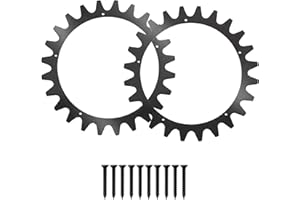 KuddinX Edelstahl Spikes für Worx Landroid S/M, schwarz,Traktionverbesserung für Rasenmäher Roboter, Mähroboter Zubehör, entgraget Spikes mit 10 Edelstahlschrauben, Radgröße 205mm