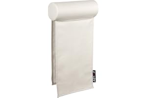 EXTROITALY Poggiatesta Universale COIMBRA (Beige) Tessuto Ecopelle Idrorepellente * MIS. Lunghezza cm.45 Diaametro cm.15 Fascia avvolgicuscino cm.70 in doppio Sfoderabile con cerniera