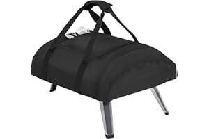 Fenghome Housse pour four à pizza Ooni Koda 16, étanche 600D, housse de transport portable pour four à pizza d'extérieur avec poche zippée sur le dessus - Accessoires de four à pizza (66 x 60 x 22 cm)
