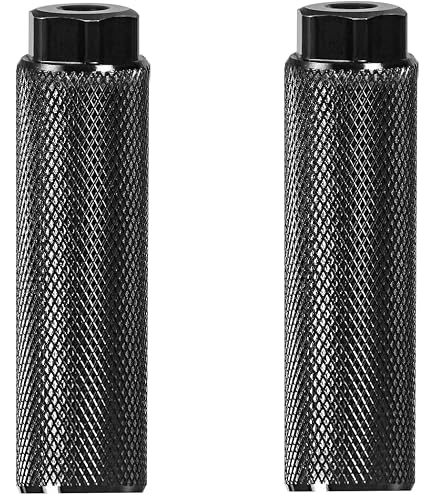 Chrome BMX Stunt Pegs - Unthreaded 14mm (M14) - AUS Stock, Steel